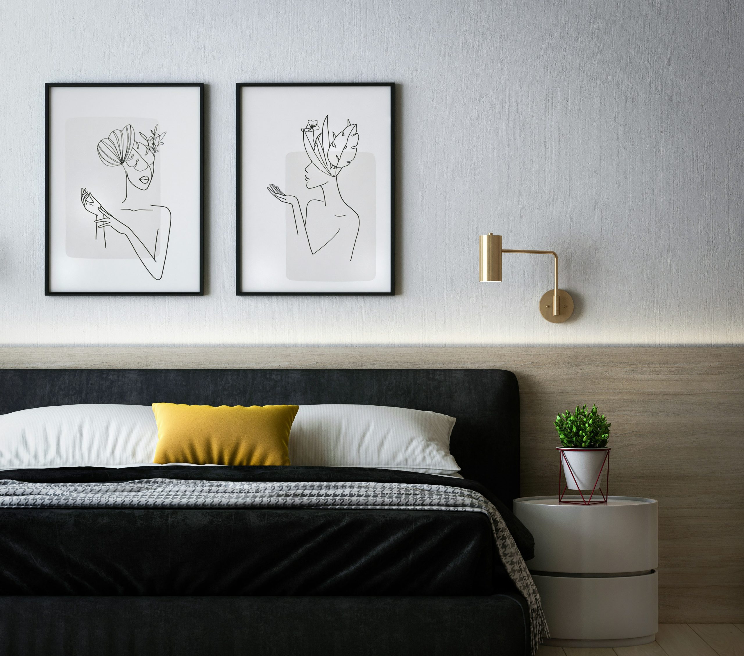 Amarillo Accents Bedroom: A Modern Retreat